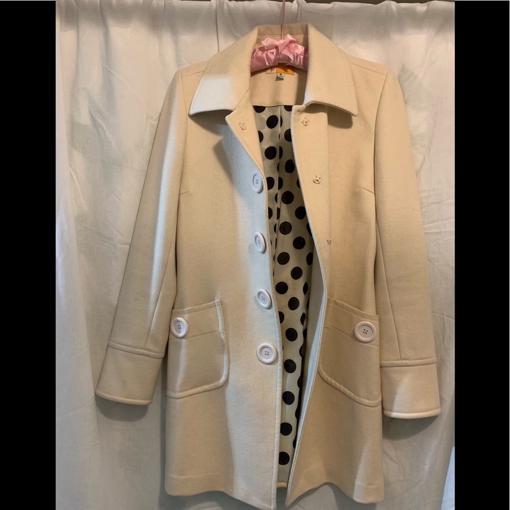 Tulle Cream Peacoat